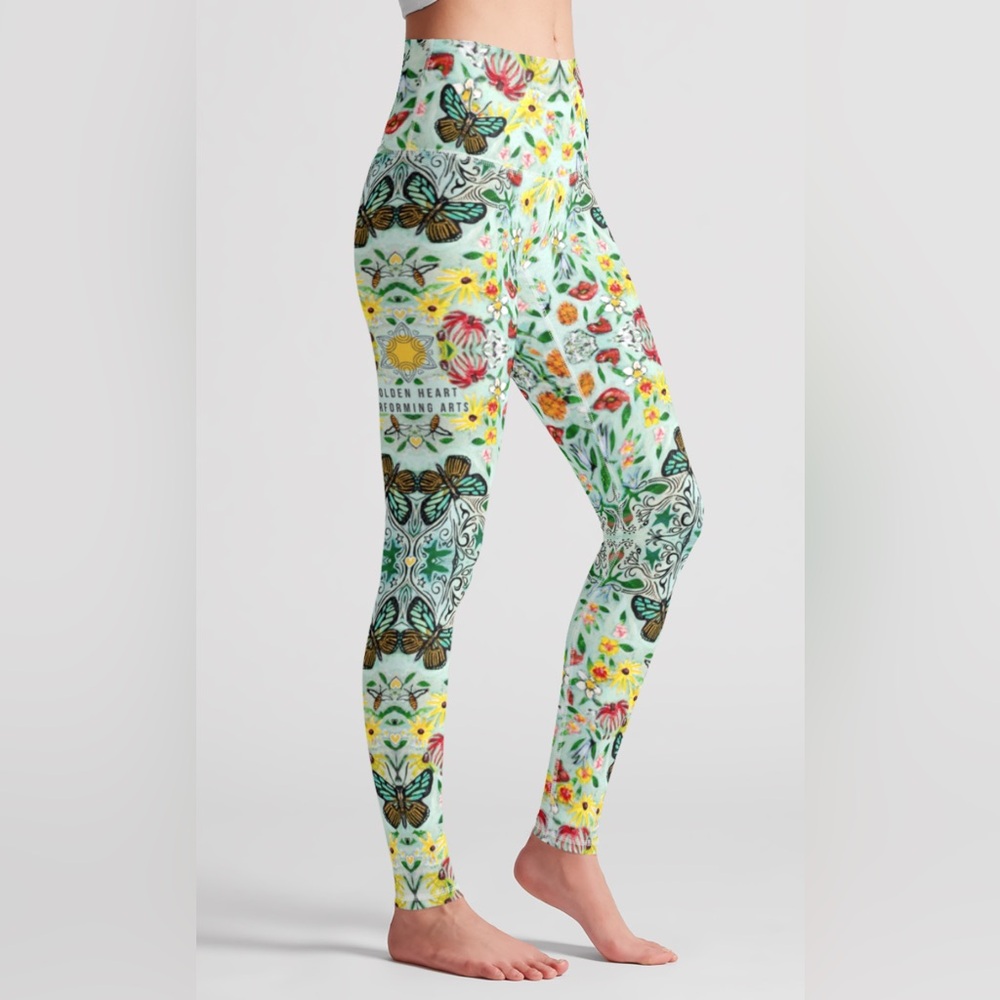 🦋 Garden Kaleidoscope High Waisted Aerial Silks Leggings 🦋